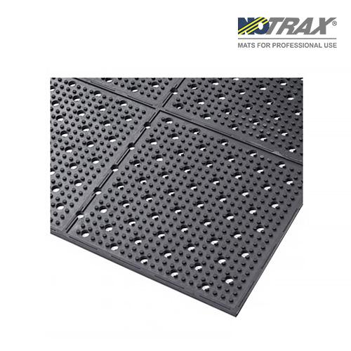 Notrax T23R0432BL 저온 냉동창고 피로방지 기능성 안전매트, 양면 사용/배수형 T23 습식매트 (천연고무/검정)/1220x9750mm/115.8kg